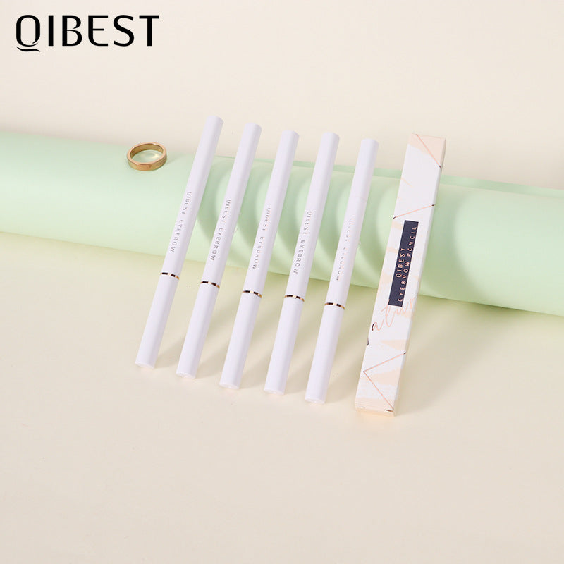 QIBEST Double Head Eyebrow Pencil Waterproof Sweat Proof And Makeup Free Eyebrow Cream