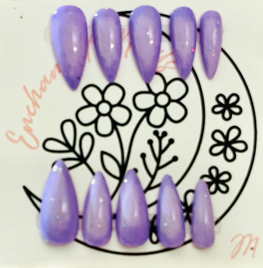 Lavender Stiletto Gel-X Reusable Press-On Nail Set