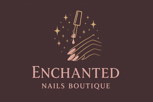 Enchanted Nails Boutique Logo with Store Name